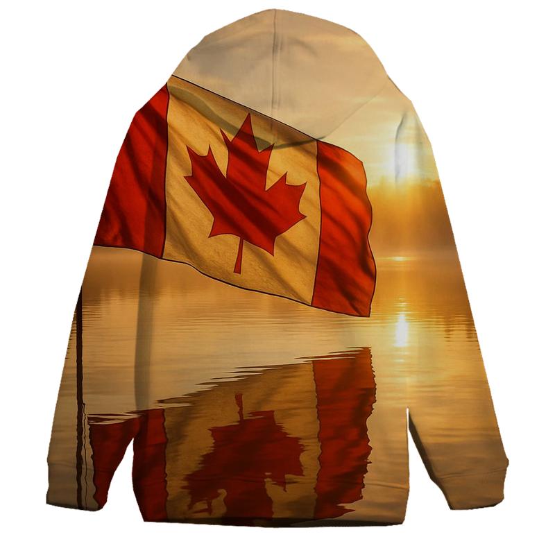 Crimson Maple Reflection Canada hoodie styles