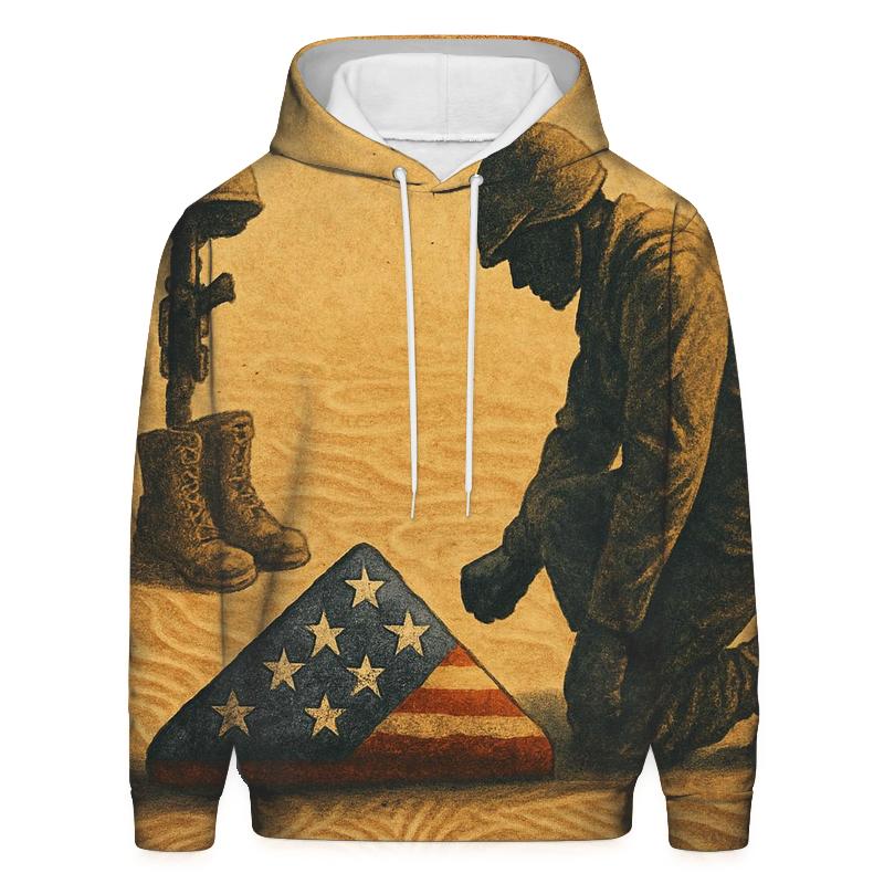 Desert Oath Under Torn Stars heavyweight hoodies