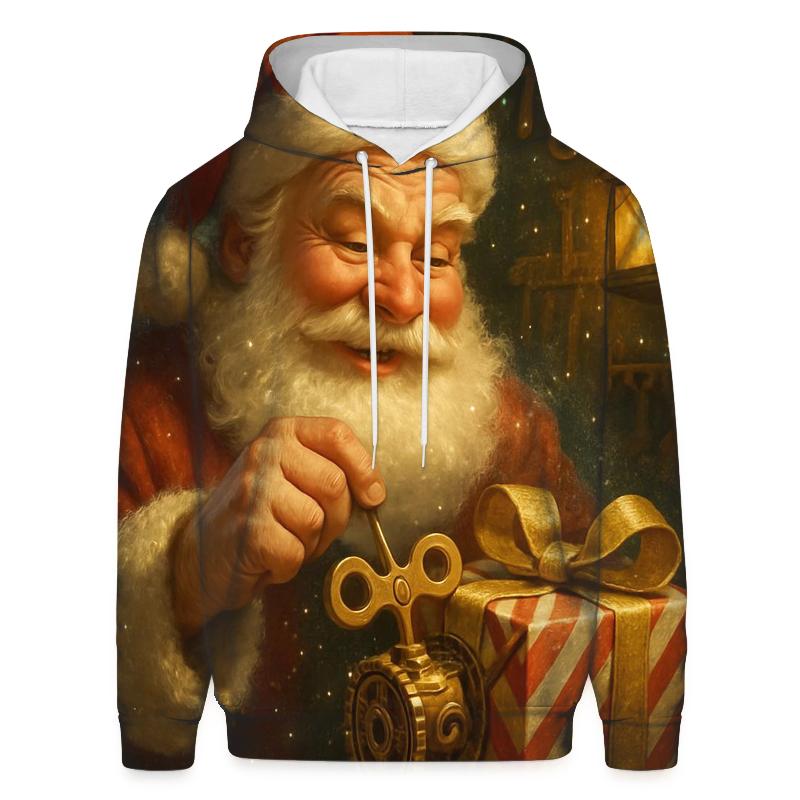 Workshop Blizzard Santa With Clockwork Gifts hoodie designs