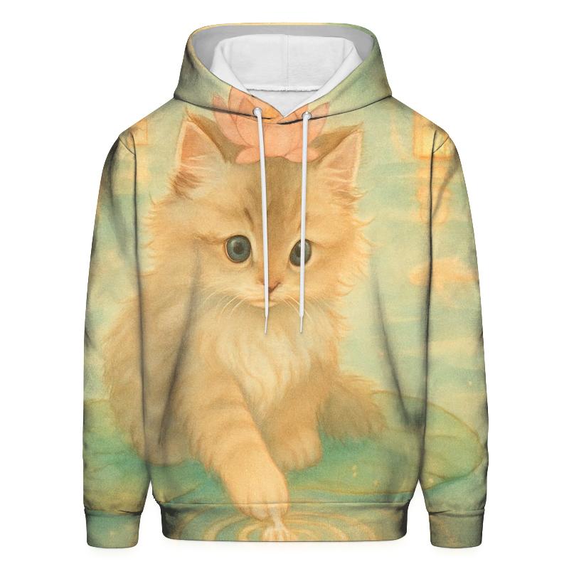 Lantern Lake Lotus Cat hoodie styles