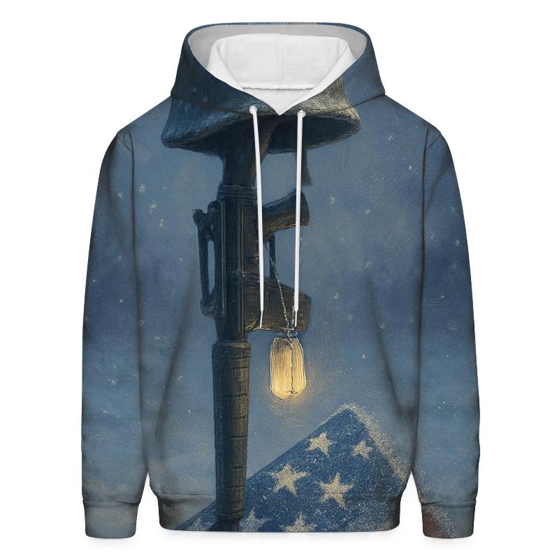 Memorial Lantern In Flag Frost hoodie designs