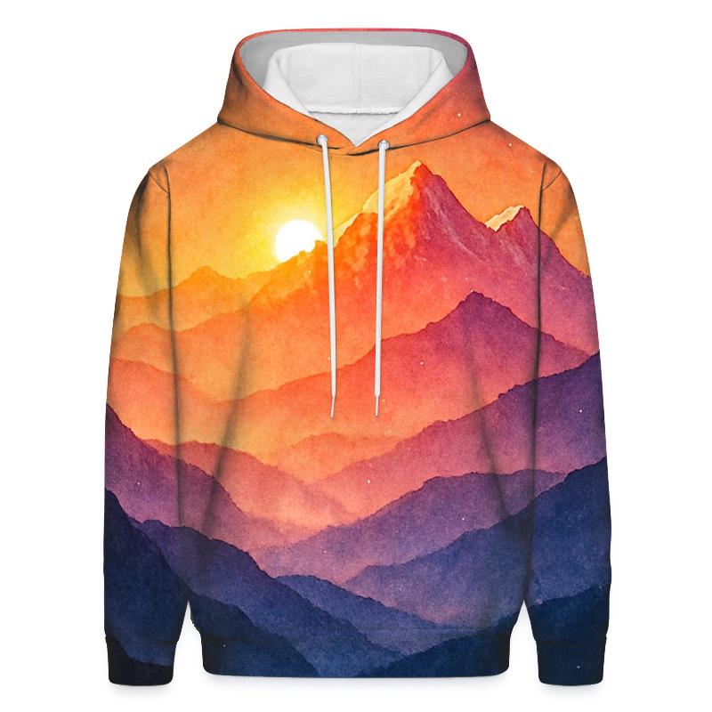 Alpine Ember Staircase graphic hoodies