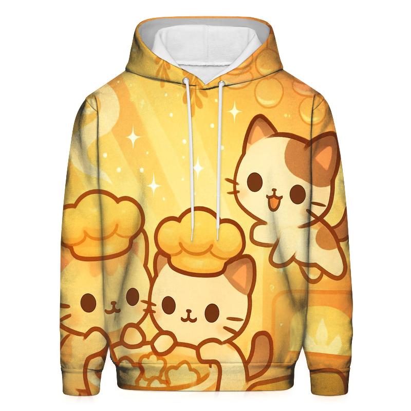 Sunrise Bakery Whisker Sprites printed hoodies