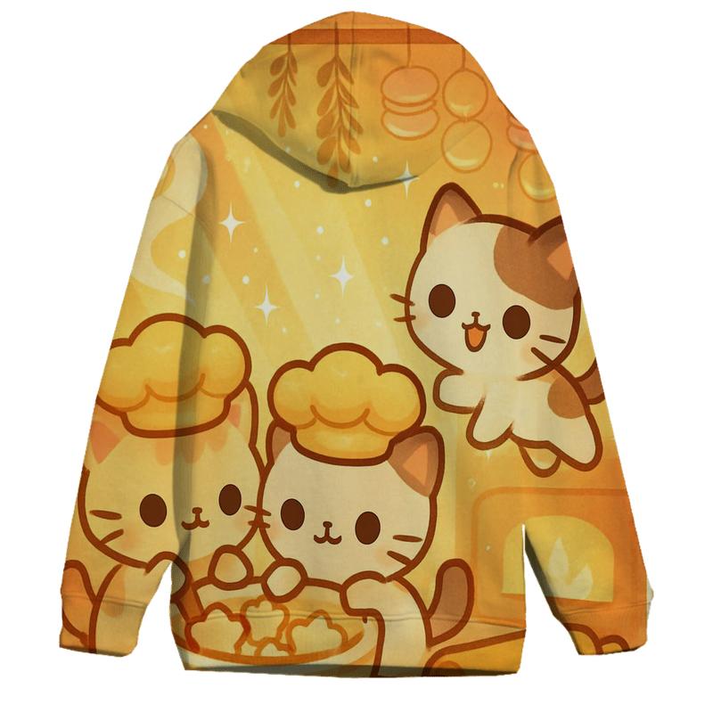 Sunrise Bakery Whisker Sprites printed hoodies