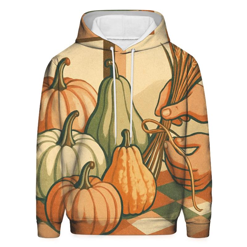 Market Day Pumpkin Quilt Still Life hoodie styles