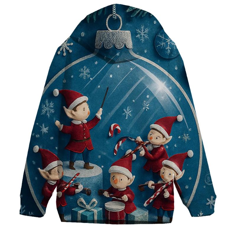 Elf Orchestra In Ornament Bubble lightweight hoodies