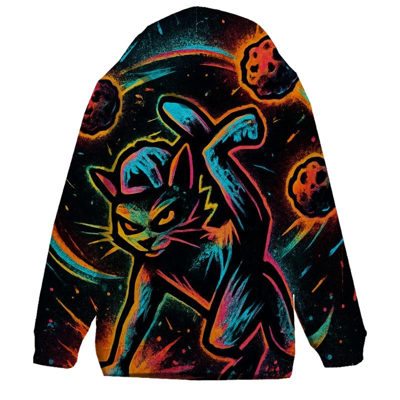 Graffiti Meteor Breakdancer Cat hoodie designs