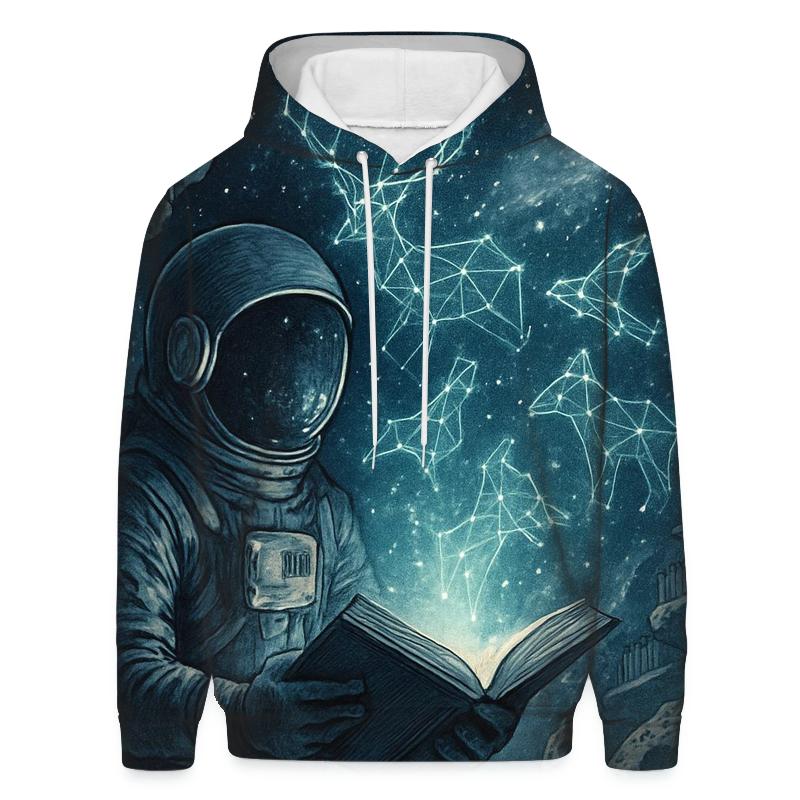 Library Of Living Constellations zip-up hoodies
