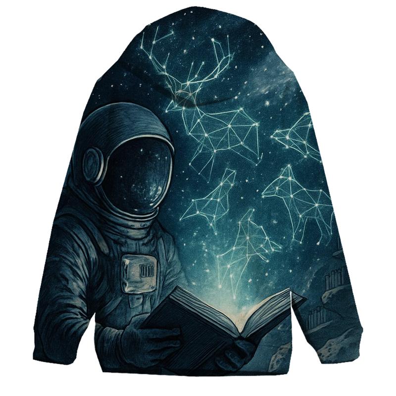 Library Of Living Constellations zip-up hoodies