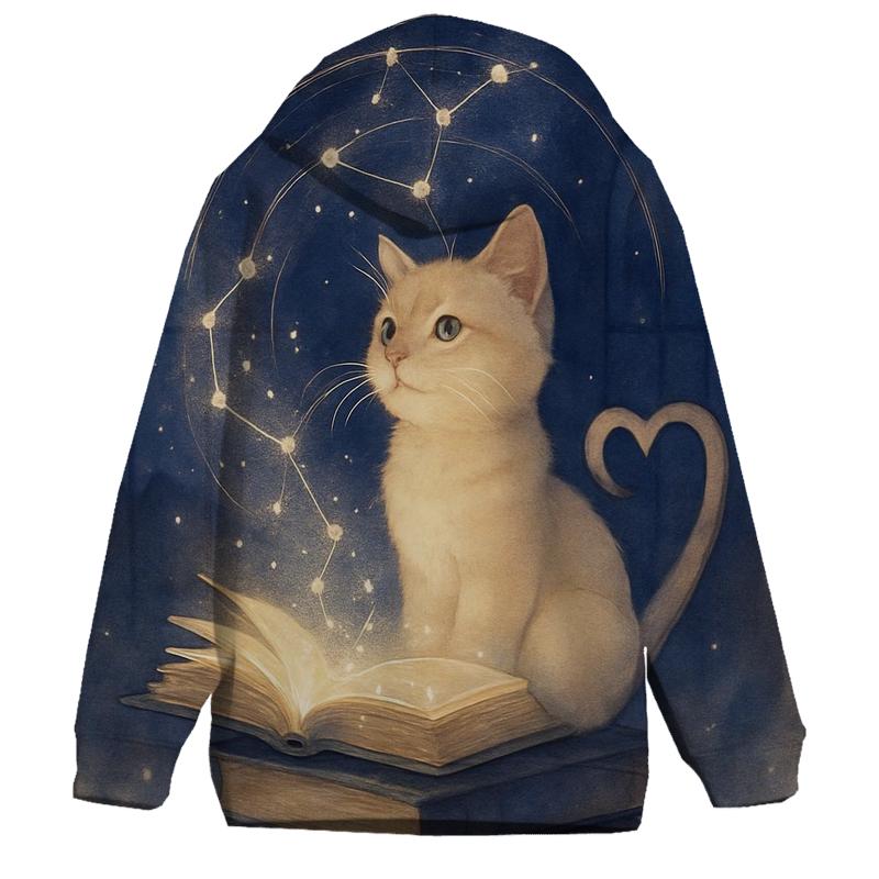 Starlit Library Purr Oracle hoodie styles