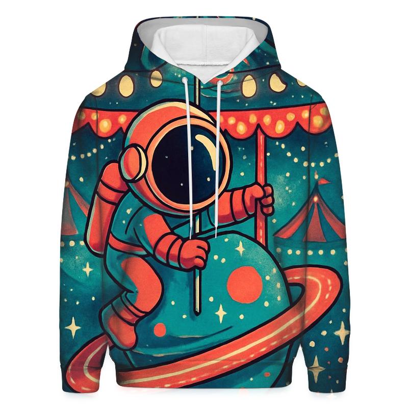 The Planetary Carousel embroidered hoodies