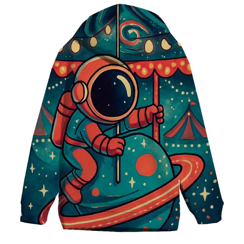 The Planetary Carousel embroidered hoodies