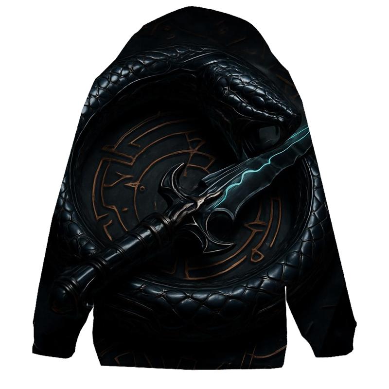 Obsidian Serpent Dagger Oath premium hoodies