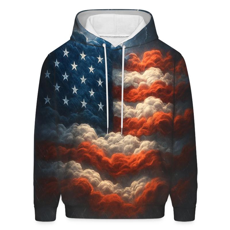 Stormfront Stripes Lightning designer hoodies