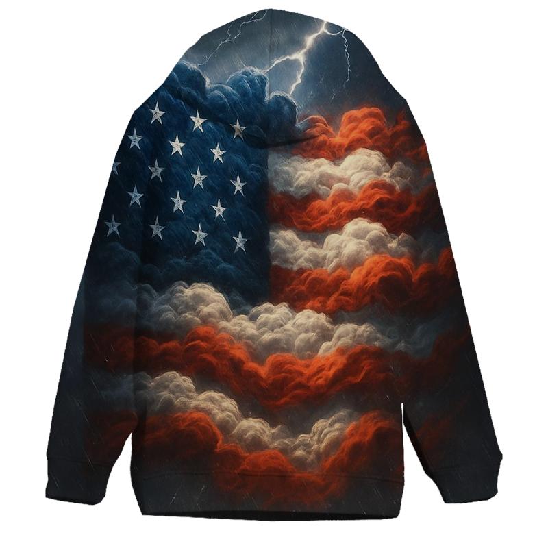 Stormfront Stripes Lightning designer hoodies