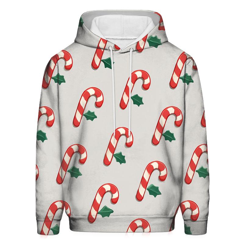 Candy Cane Polka Dot On Light Gray Background zip-up hoodies