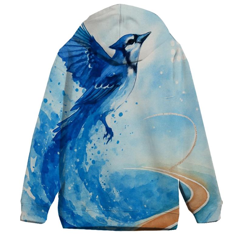 Watercolor Rally Wash, Blue Jays Surge zip-up hoodies