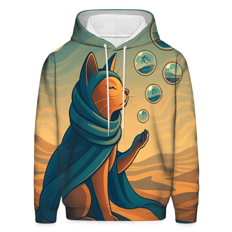 Desert Mirage Nomad Cat pullover hoodies