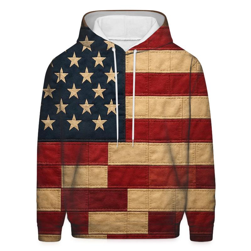 Patchwork Heritage Banner pullover hoodies