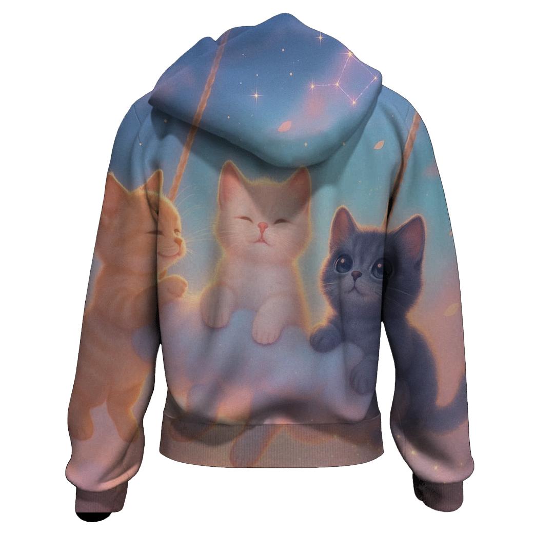 Cloud Swing Starwatch Kittens hoodies fashion