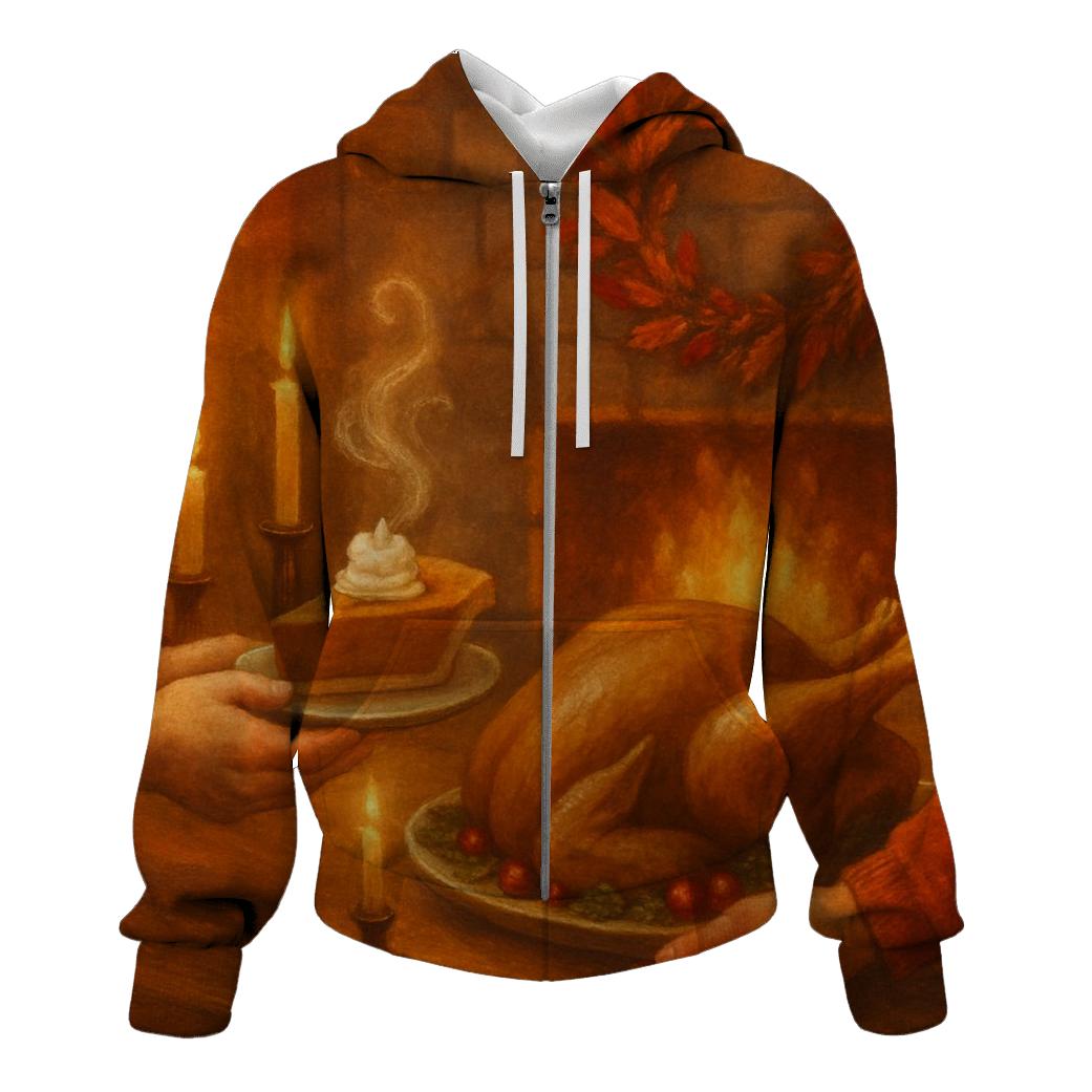 Candlelit Gratitude Hearth hoodie styles