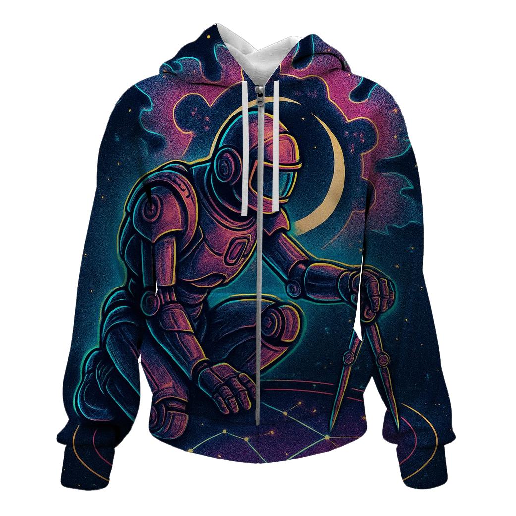 Clockwork Nebula Cartographer zip-up hoodies