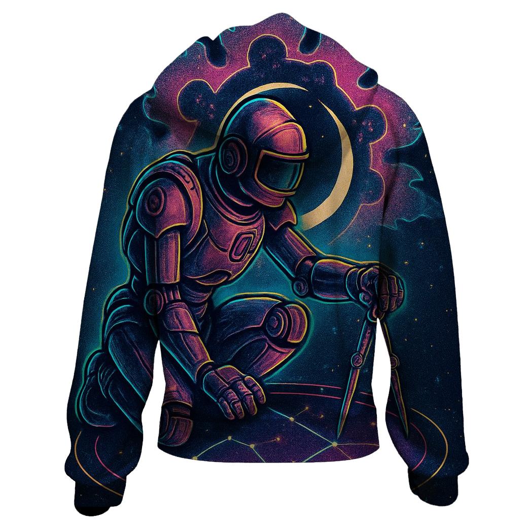 Clockwork Nebula Cartographer zip-up hoodies