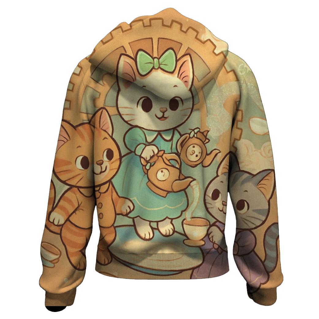 Clockwork Tea Party Kittens hoodie styles