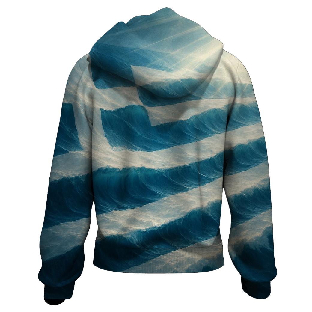 Ocean Fold Greece graphic hoodies