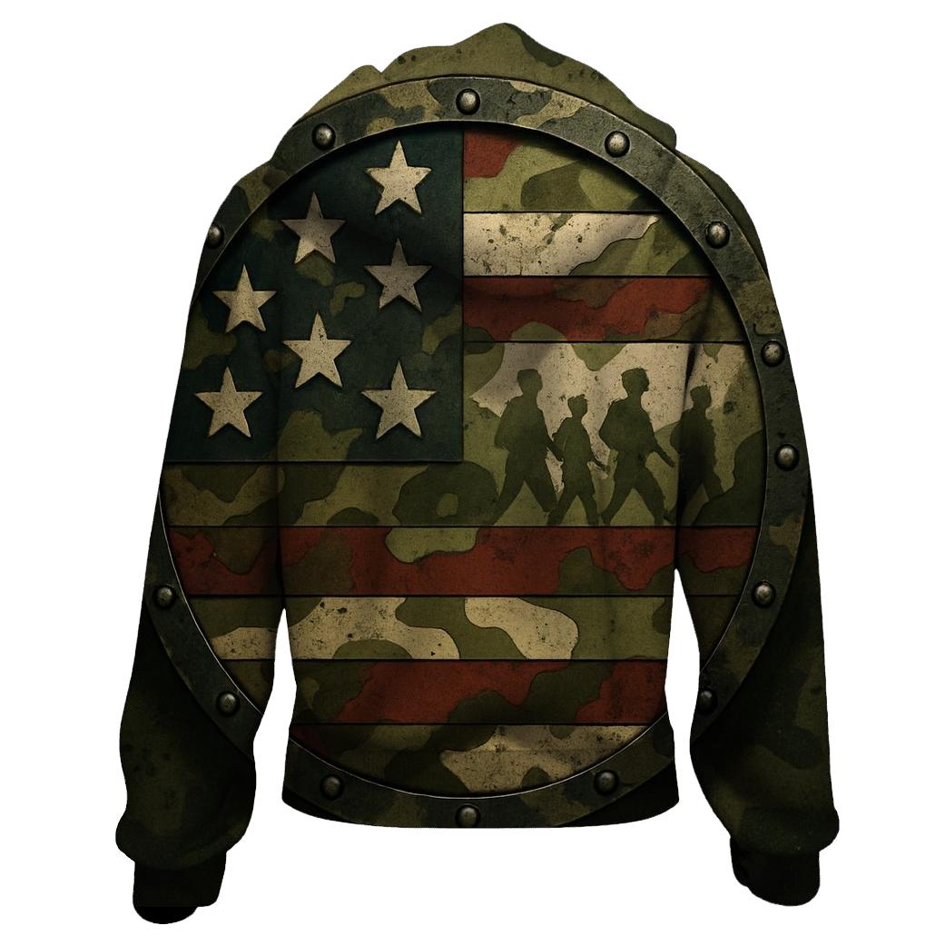 Camouflage Constellation Shield designer hoodies