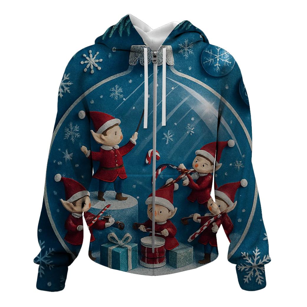 Elf Orchestra In Ornament Bubble hoodie designs
