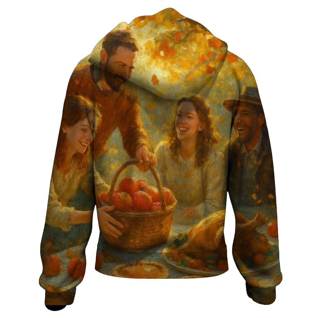 Golden Orchard Gratitude Gathering graphic hoodies