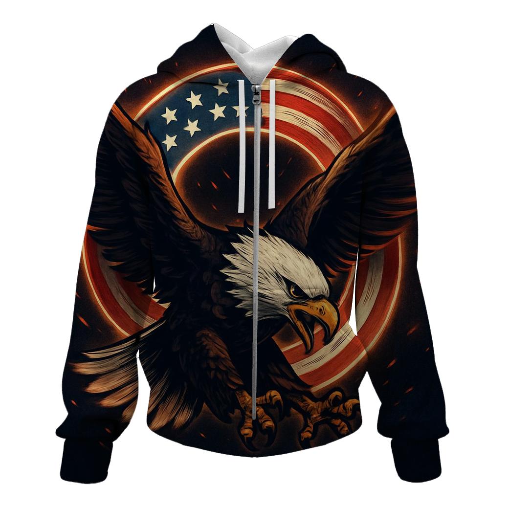 Eagle Halo Standard zip-up hoodies
