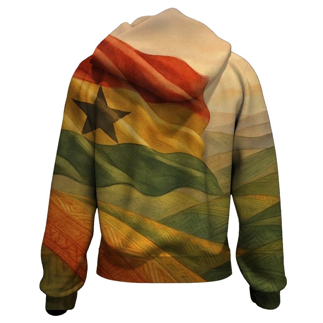 Kente Dawn Ghana heavyweight hoodies