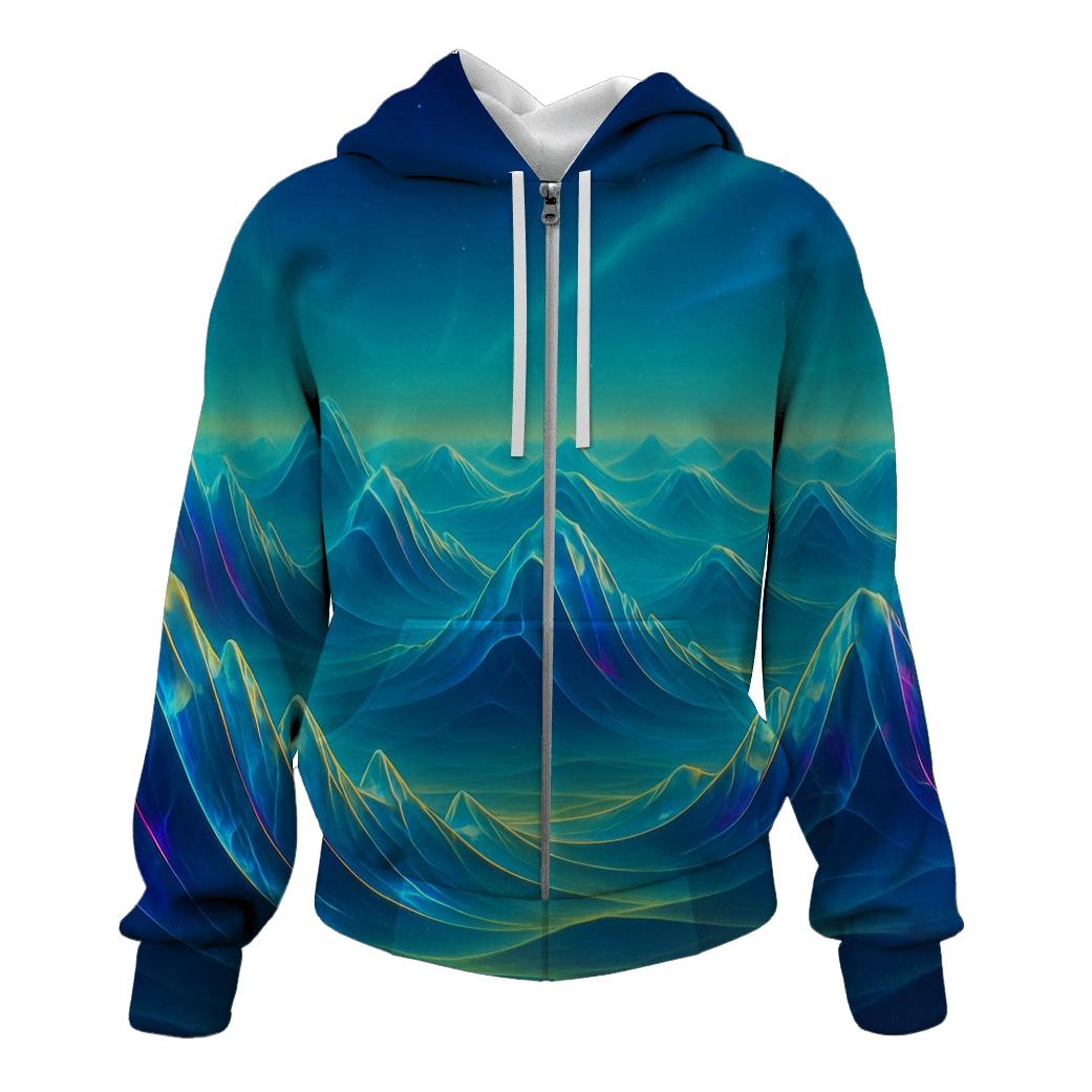 Crystal Dune Frequency embroidered hoodies