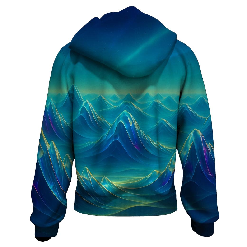 Crystal Dune Frequency embroidered hoodies