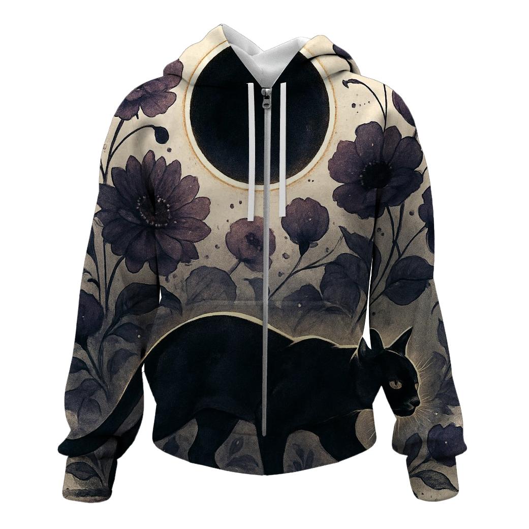 Garden Eclipse Prowler Cat hoodie trends