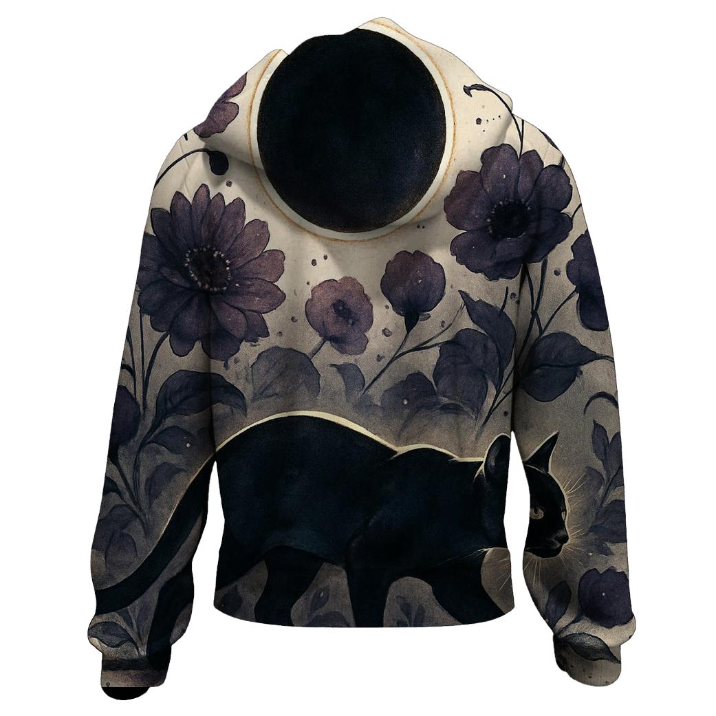 Garden Eclipse Prowler Cat hoodie trends