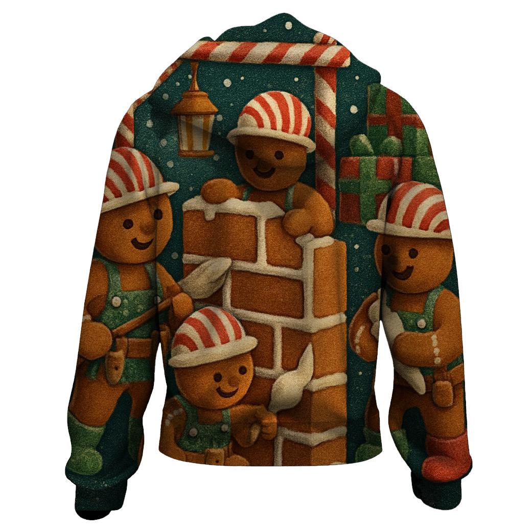 Gingerbread House Construction Crew graphic hoodies