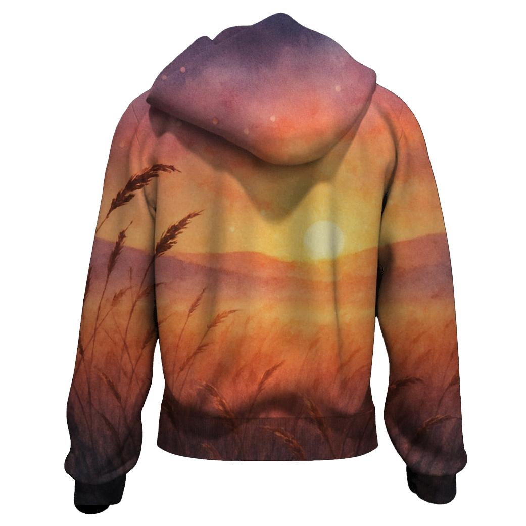 Meadow Haze Sunfall graphic hoodies