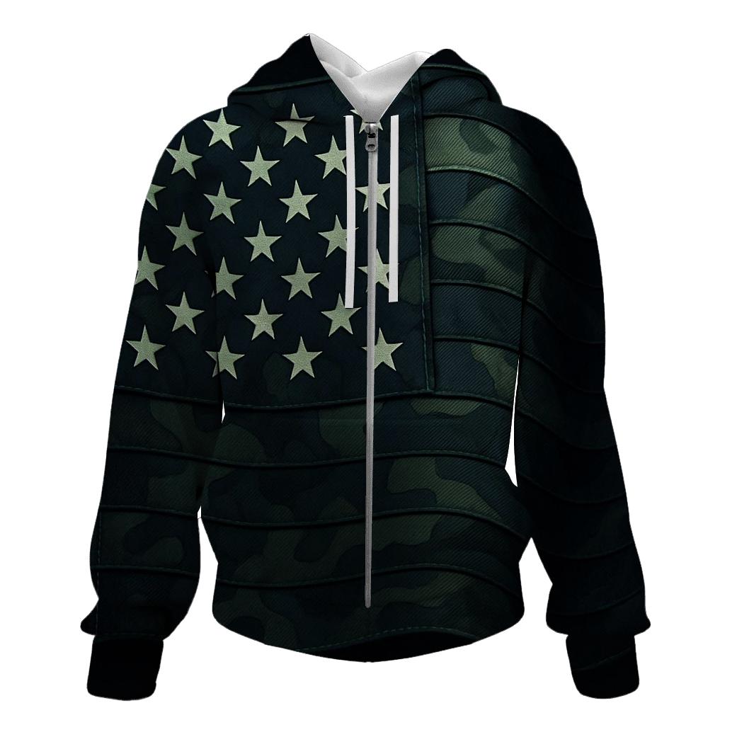 Camo Stripes Night Ops premium hoodies