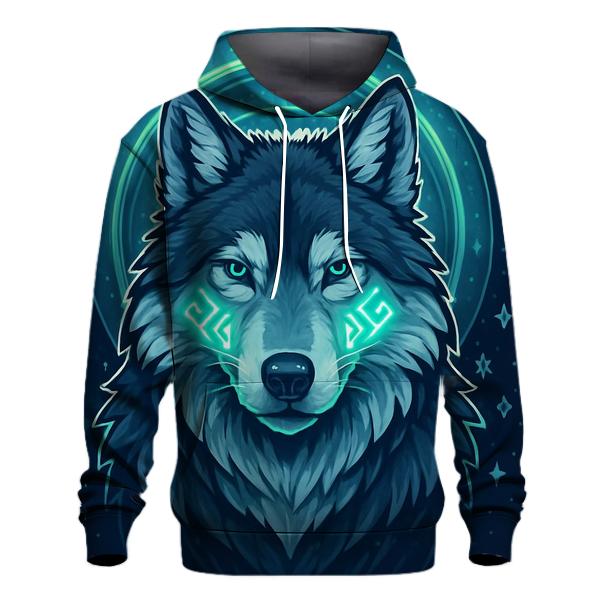 Aurora Rune Sentinel Wolf hoodie styles