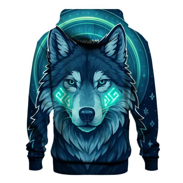 Aurora Rune Sentinel Wolf hoodie styles