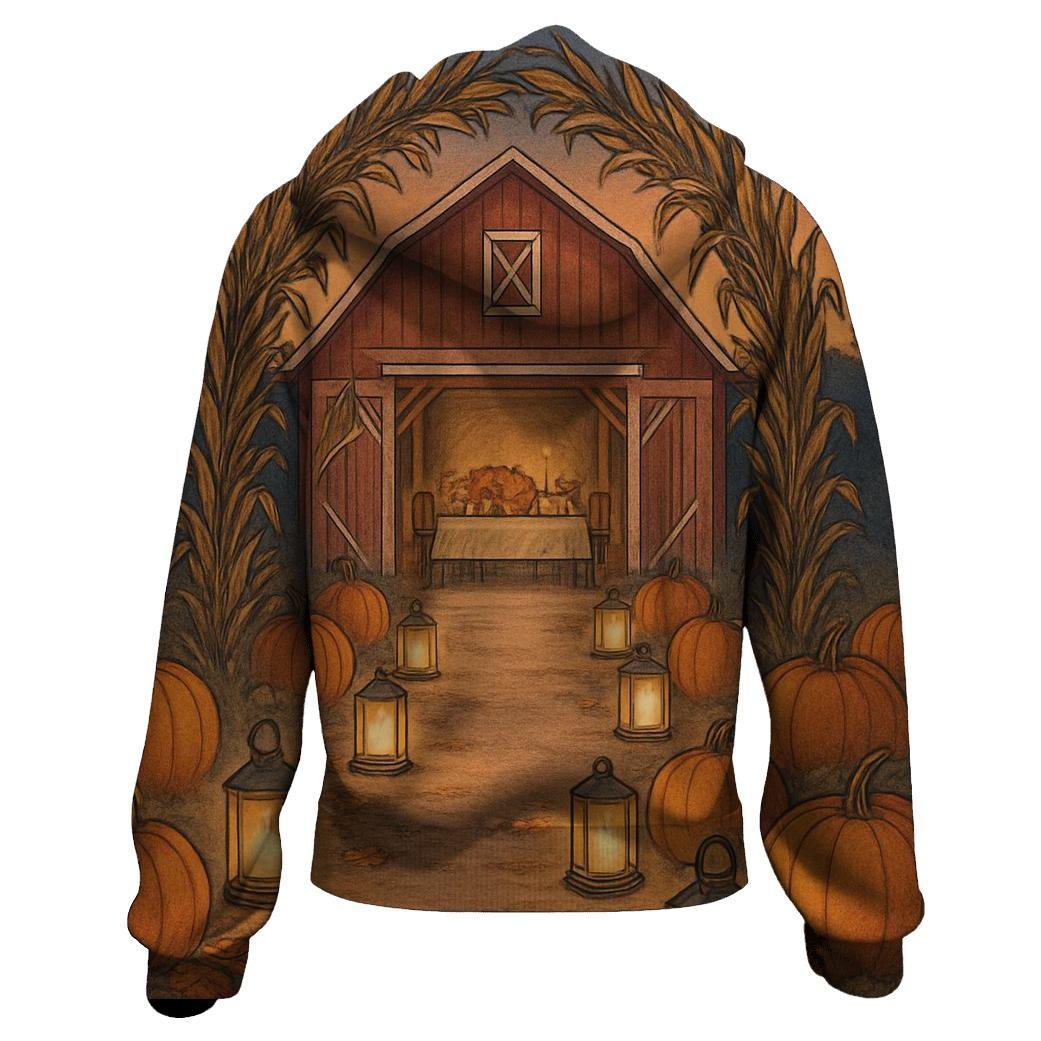Lantern Path To The Barn Feast lightweight hoodies