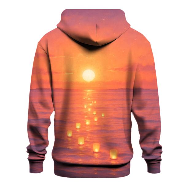 Lantern Reef Sundown graphic hoodies
