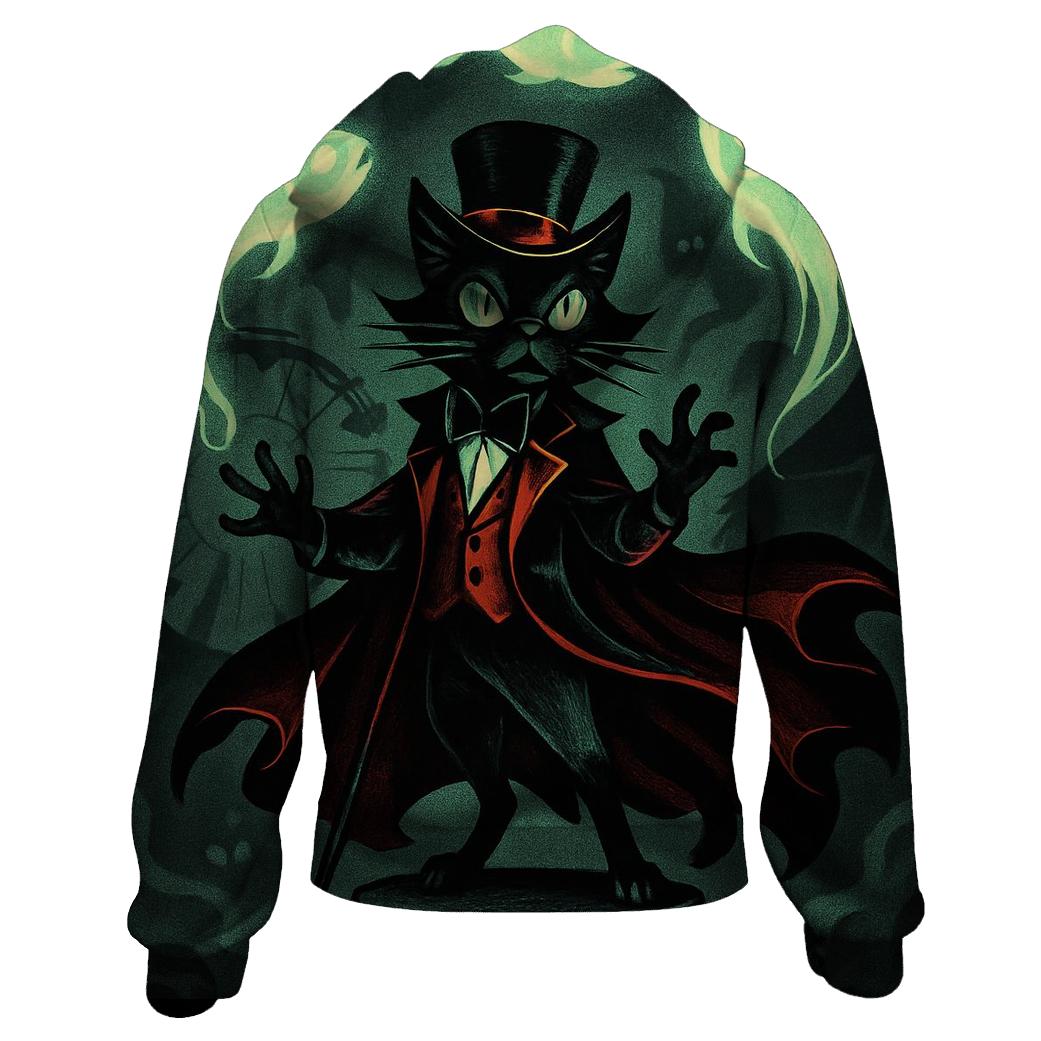 Haunted Carnival Ringmaster Cat hoodie styles