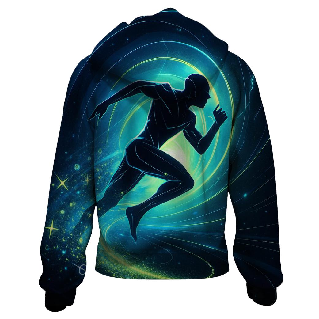 Neutrino Runner Through The Nebula Tunnel hoodie trends