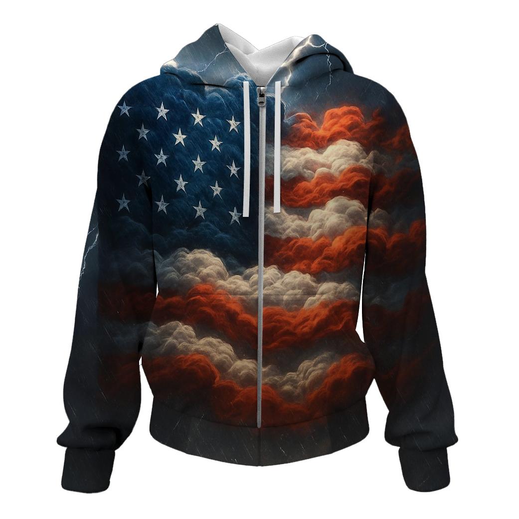 Stormfront Stripes Lightning lightweight hoodies