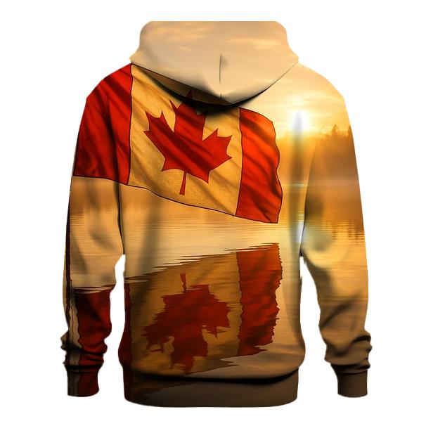 Crimson Maple Reflection Canada lightweight hoodies