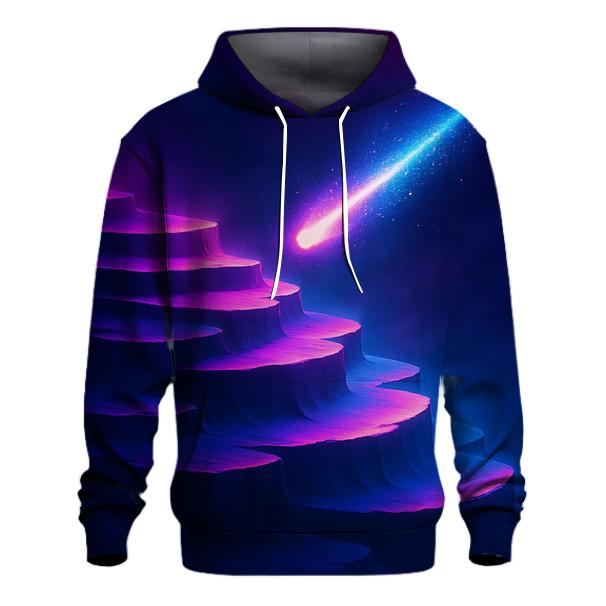 Neon Comet Terraces embroidered hoodies